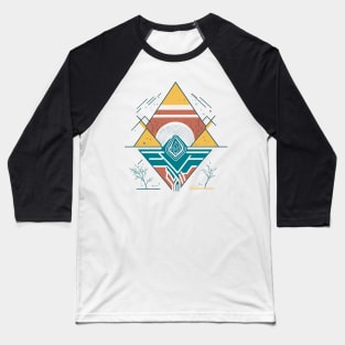 Bohemian Style Geometric Triangle Baseball T-Shirt